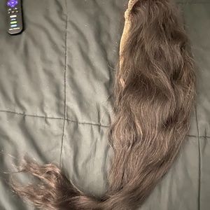 Long dark brown/black hair